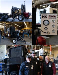 H&K Group Inc., and Rahns Concrete Join To Donate Engine To Local Tech School