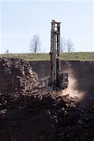 Drilling Division: A Drilling Division drill works at Blooming Glen Quarry. 
