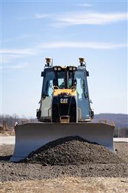 Lehigh Valley Division: A Caterpillar D5K II XL grades aggregate on a pad. 