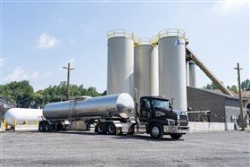 Easton Asphalt: A asphalt tanker at Easton Asphalt.