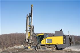 Drilling Division: An Epiroc FlexiROC D60 works at Silver Hill Quarry. 