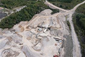 Hazleton Quarry & Eckley Asphalt: An overview of the crushing plant.