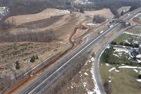 Pottstown Division: Overview of one of the Pottstown Division jobs along the PA Turnpike.