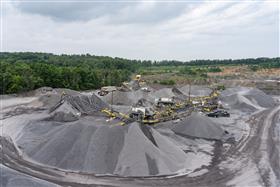Douglassville Quarry: A overall view of the crushing plant at Douglassville Quarry.
