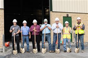 Easton Block & Supply: Easton Block & Supply ownership & management at the "groundbreaking" of the new plant. 