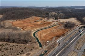 Pottstown Division: A overall photo of progress on the site.