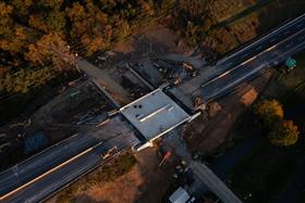 Structures Division: The Structures Division Huckleberry Road project is nearing completion along I476. 