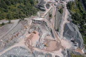 Locust Ridge Quarry & Asphalt: A overview of the pit.