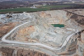 Penn/MD Quarry: An overall shot of the plant and pit at Penn/MD Quarry.