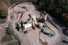 Pikes Creek Quarry & Asphalt: A overhead shot of the asphalt plant.