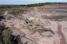 Pikes Creek Quarry & Asphalt: A overview of the crushing plant.