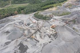 Pottsville Quarry & Asphalt: The crushing plant.