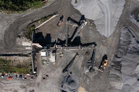 Pyramid Quarry: The crushing plant at Pyramid Quarry. 